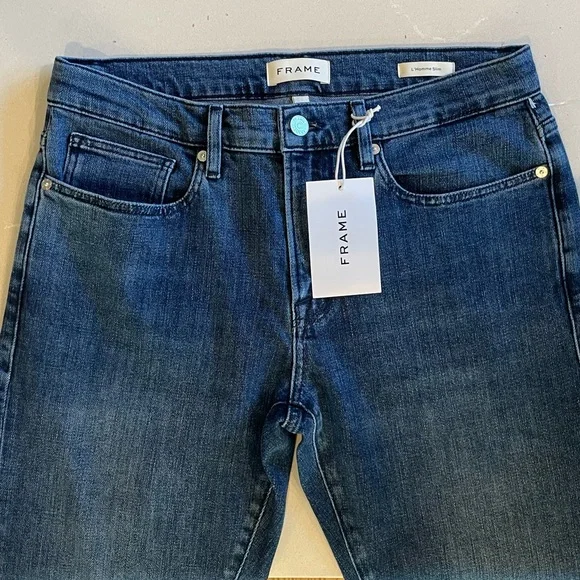 NWT Frame Denim L’Homme Slim Jeans Blue Size 31 mid-rise